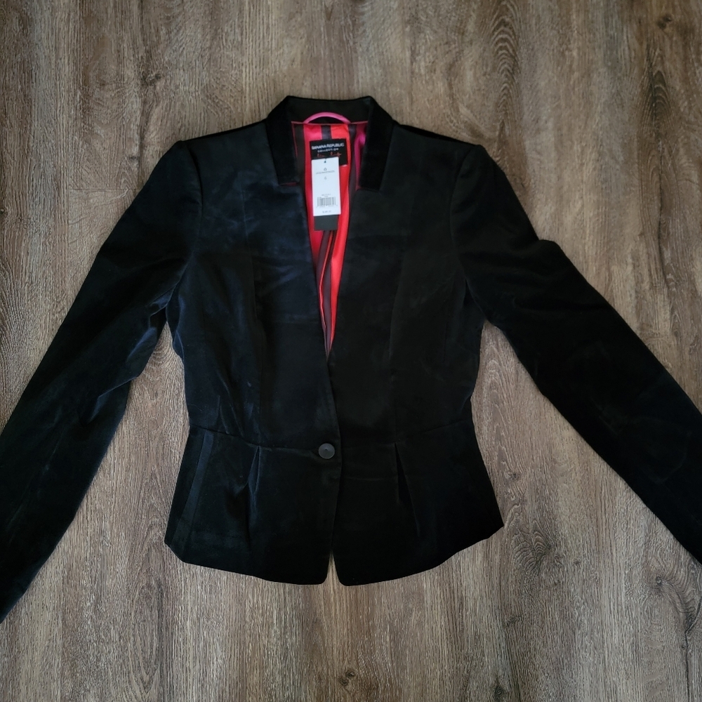 Banana Republic L'Wren Scott Velvet Blazer NEW #3062